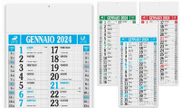 Calendario 2024 Olandesi Olandese da Muro Rosso Verde Blu Numeri Grandi  Maxi